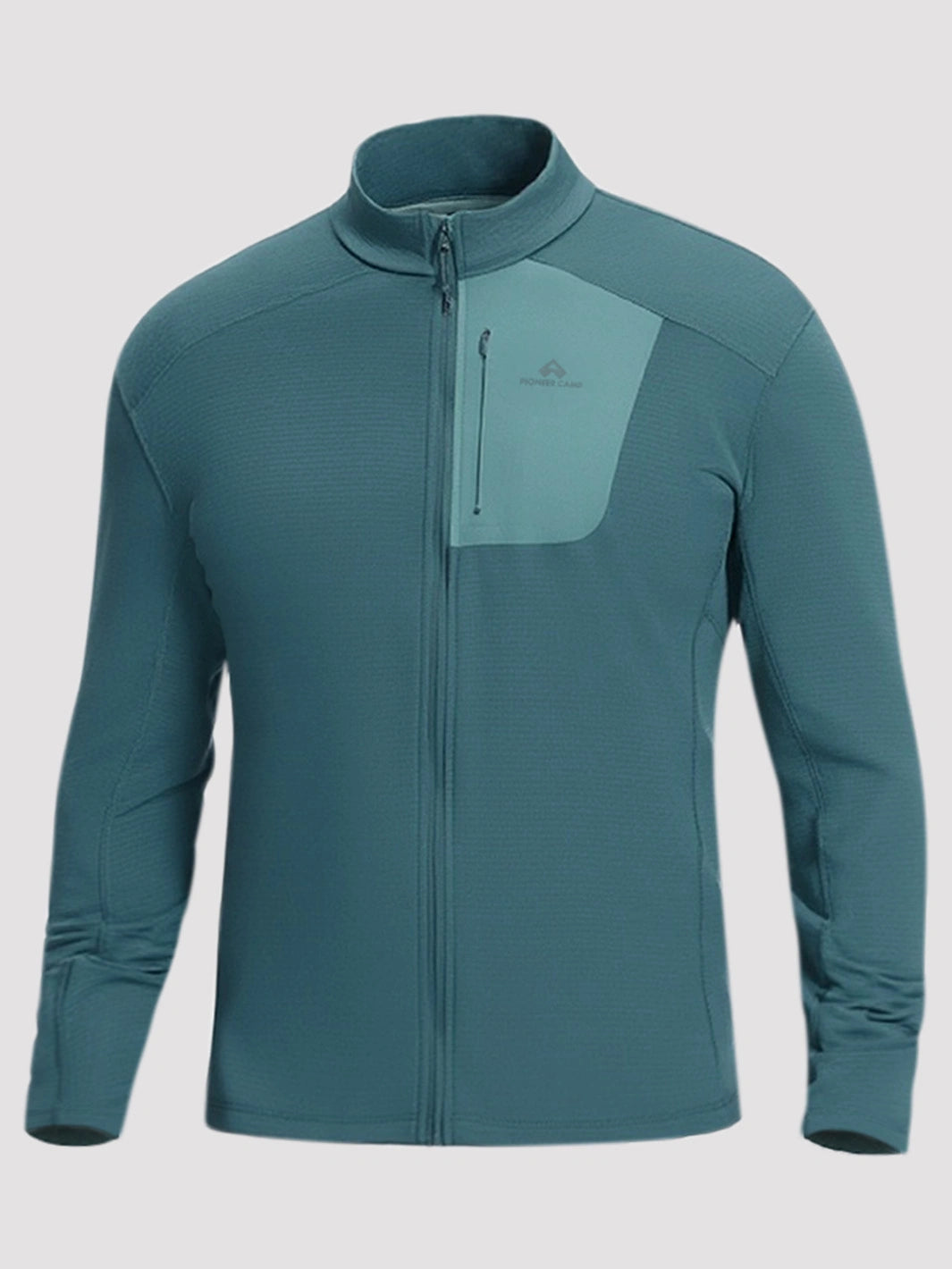 Men's Grid Fleece Full-Zip Mid Layer Jacket