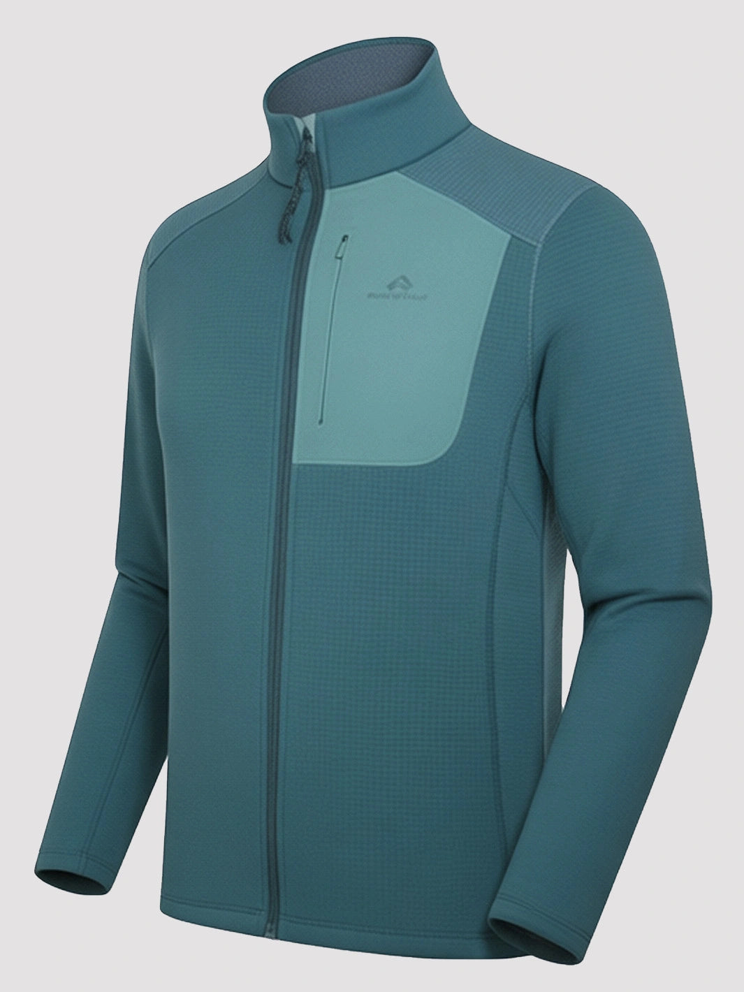 Men's Grid Fleece Full-Zip Mid Layer Jacket