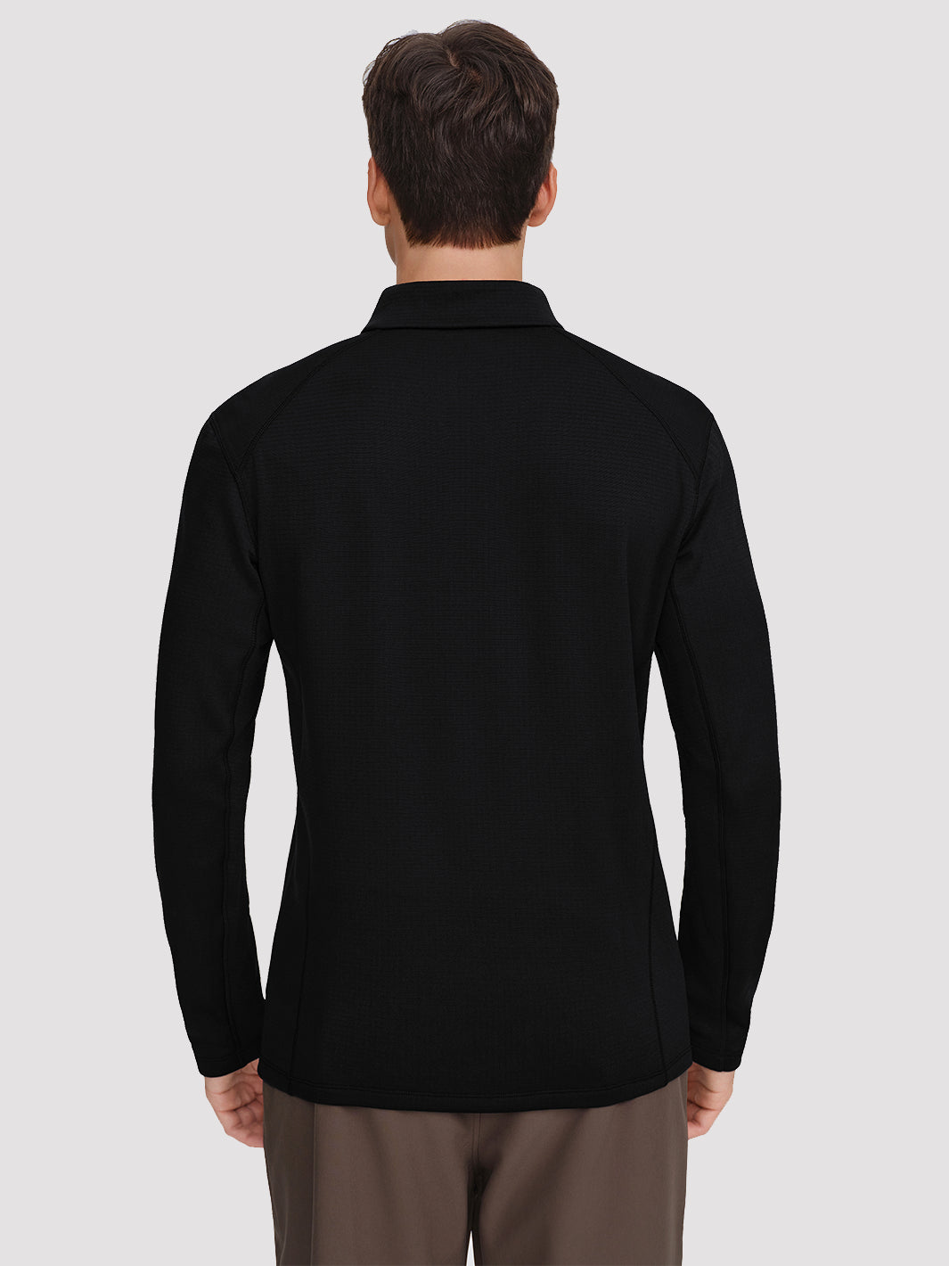 Men's Lightweight 1/4-Zip Grid Fleece Jacket