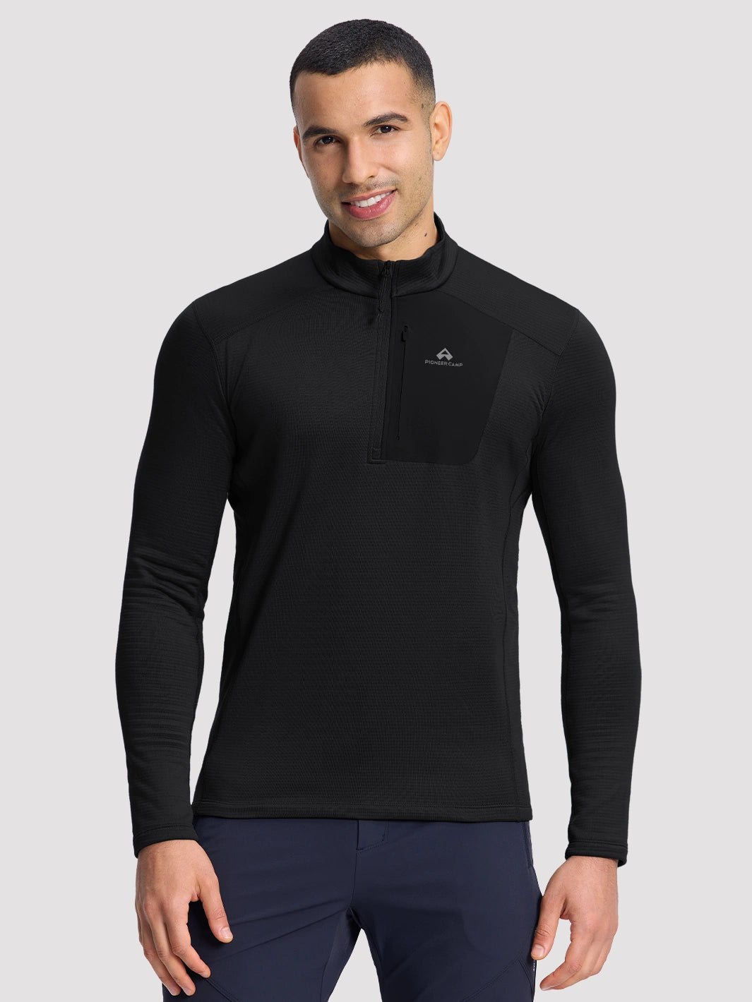 Men's Dynamic Half Zip Grid Fleece Pullover PIONEER CAMP