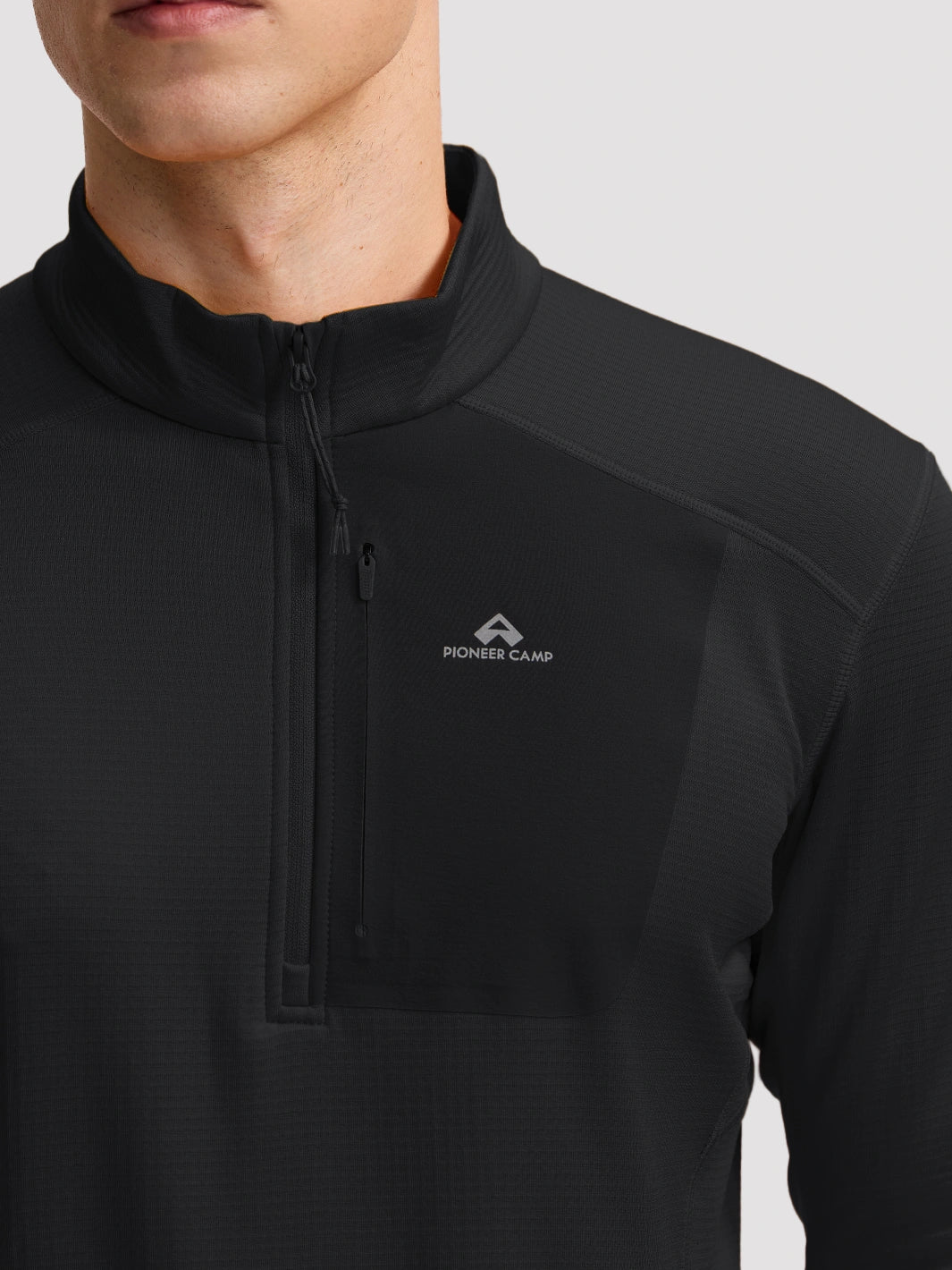 Men's Lightweight 1/4-Zip Grid Fleece Pullover PIONEER CAMP