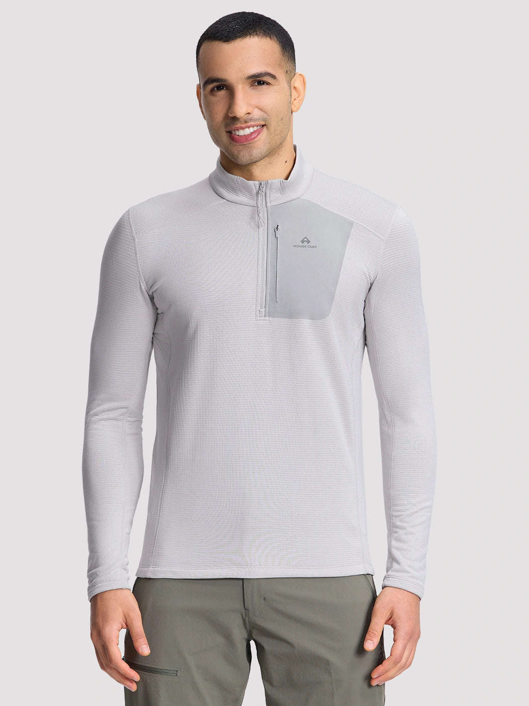 Men's Dynamic Half Zip Grid Fleece Pullover PIONEER CAMP
