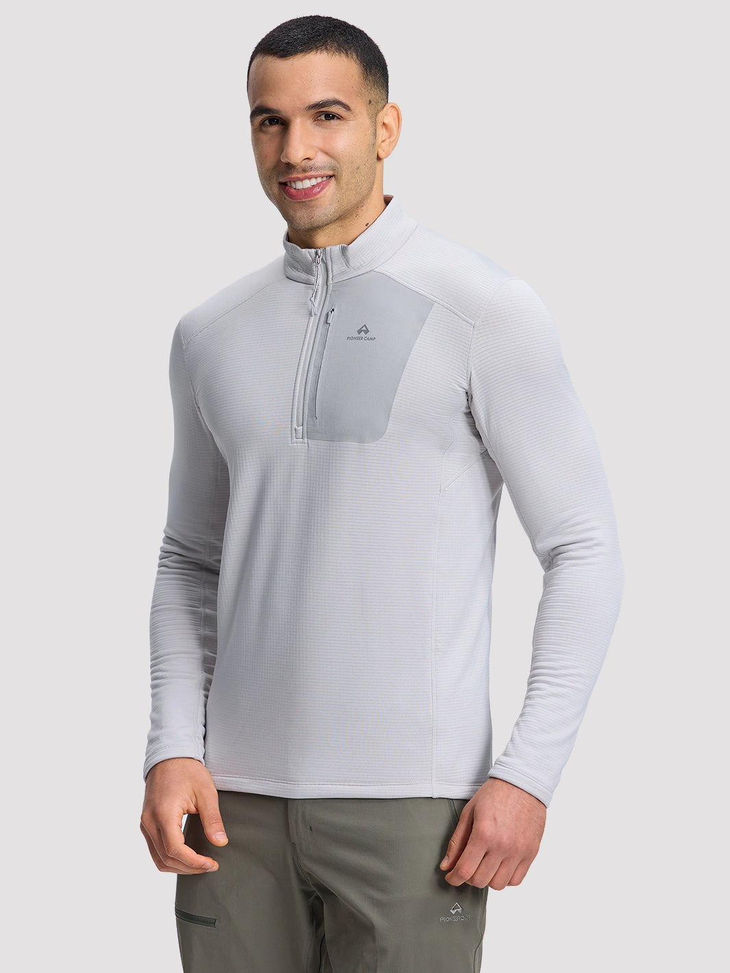 Men's Dynamic Half Zip Grid Fleece Pullover PIONEER CAMP