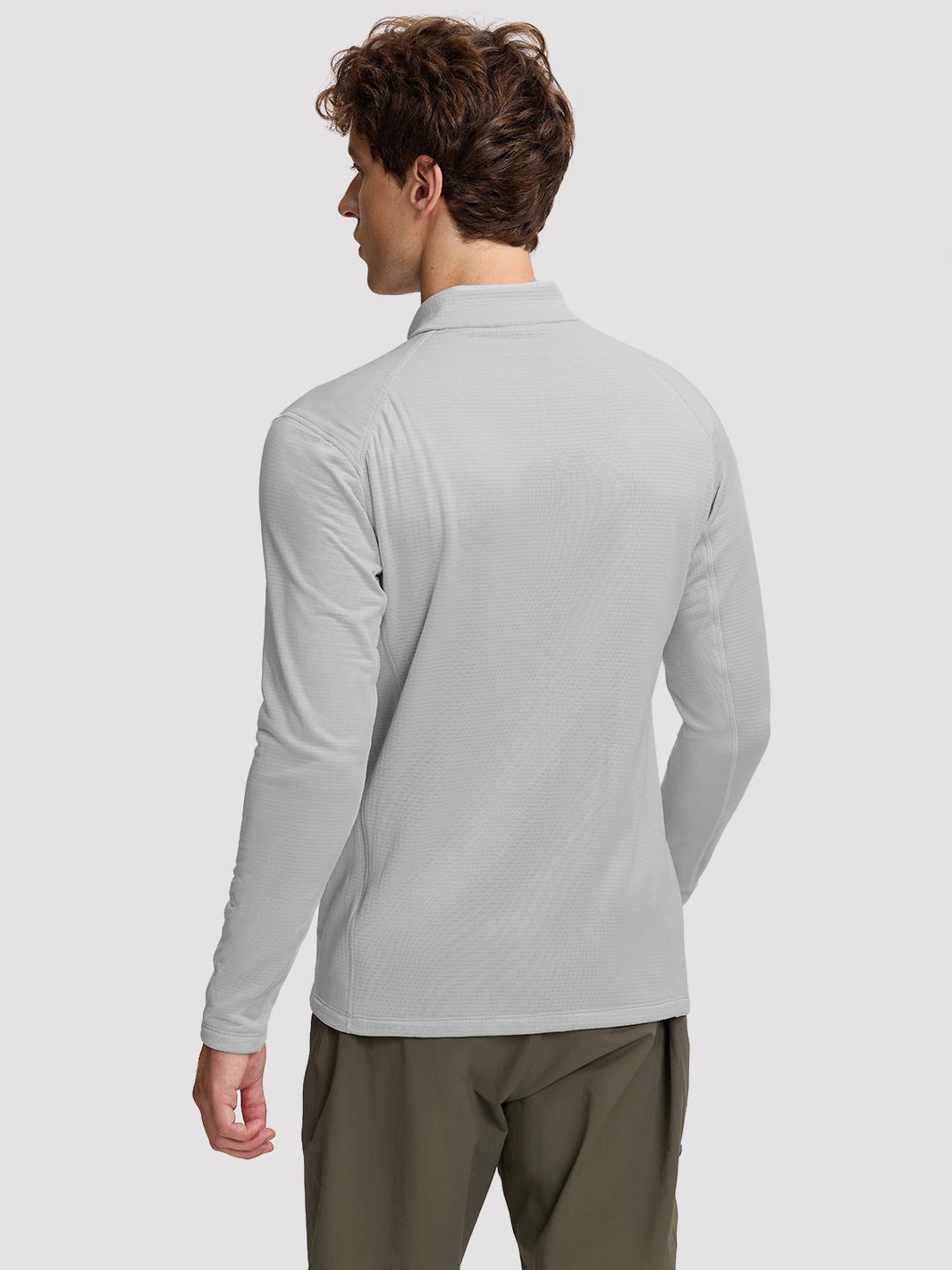 Men's Lightweight 1/4-Zip Grid Fleece Pullover PIONEER CAMP
