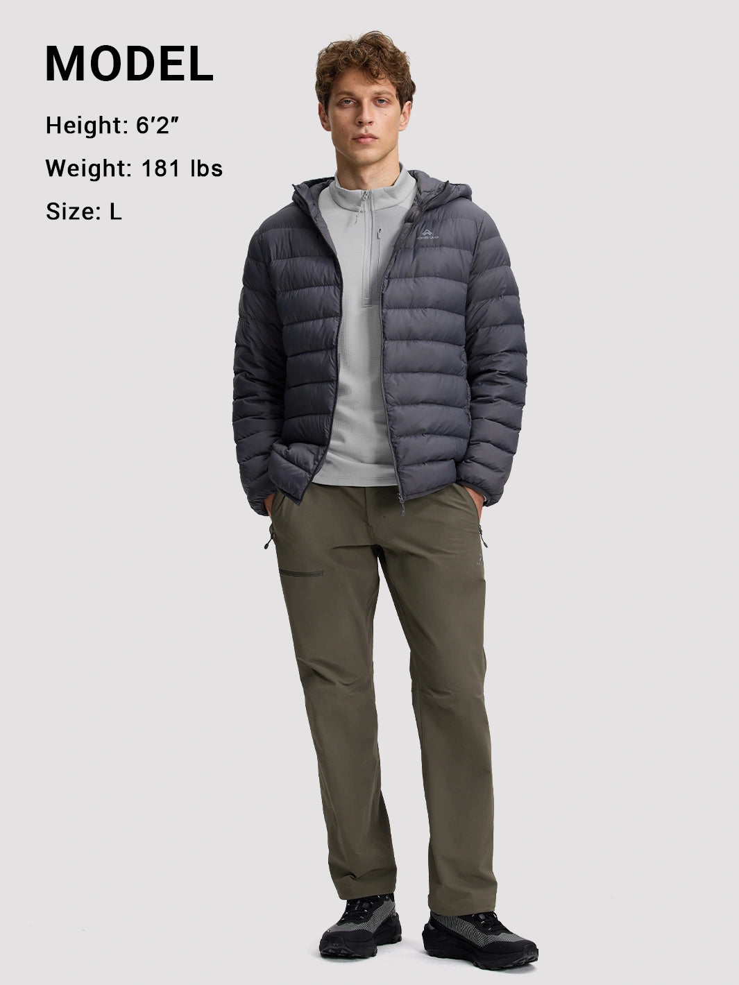 Men's Lightweight 1/4-Zip Grid Fleece Pullover PIONEER CAMP