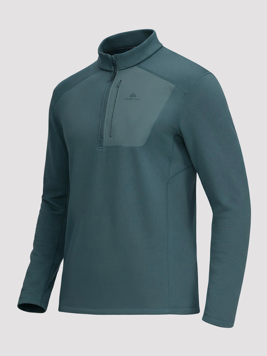 Men's Lightweight 1/4-Zip Grid Fleece Pullover PIONEER CAMP