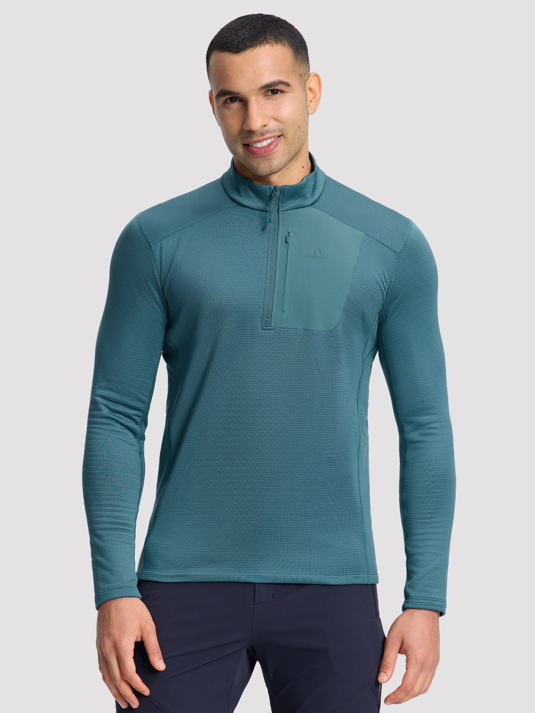 Men's Dynamic Half Zip Grid Fleece Pullover PIONEER CAMP