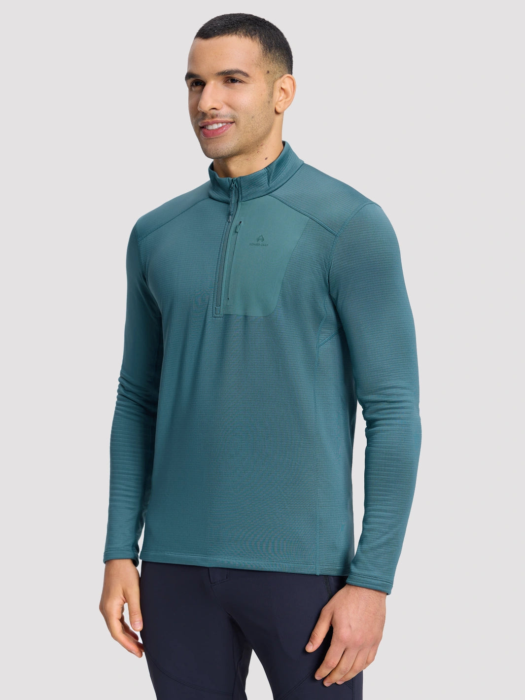 Men's Dynamic Half Zip Grid Fleece Pullover PIONEER CAMP