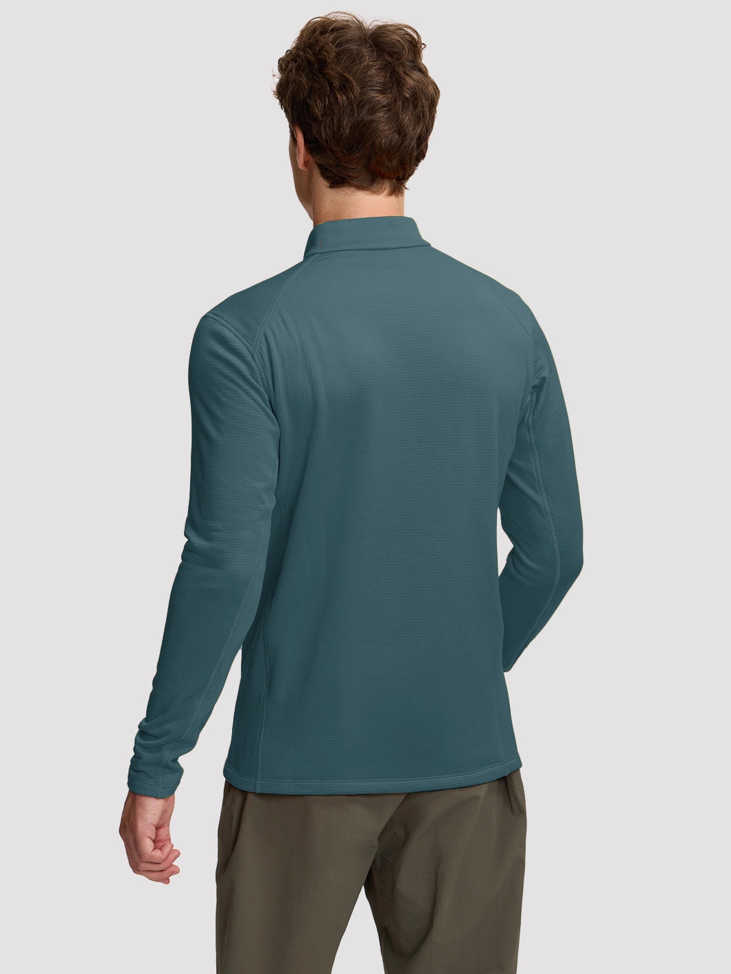 Men's Lightweight 1/4-Zip Grid Fleece Pullover PIONEER CAMP