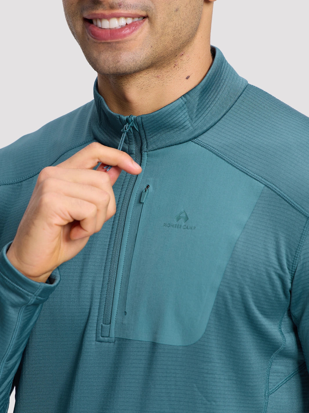 Men's Dynamic Half Zip Grid Fleece Pullover PIONEER CAMP