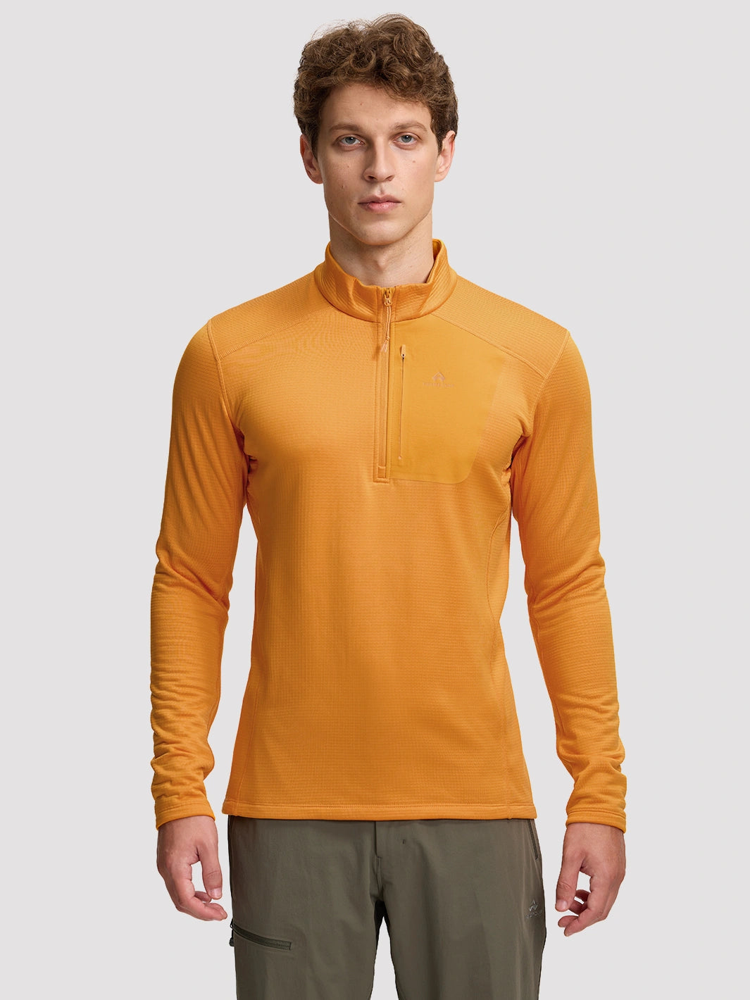 Men's Lightweight 1/4-Zip Grid Fleece Pullover PIONEER CAMP