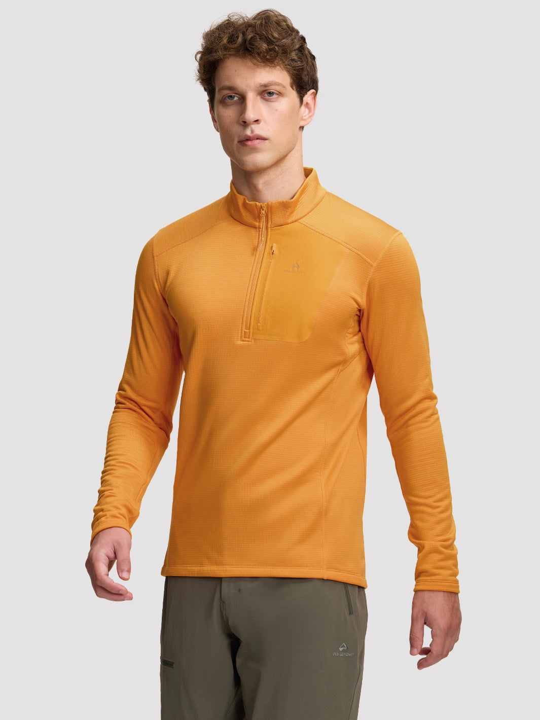 Men's Lightweight 1/4-Zip Grid Fleece Pullover PIONEER CAMP