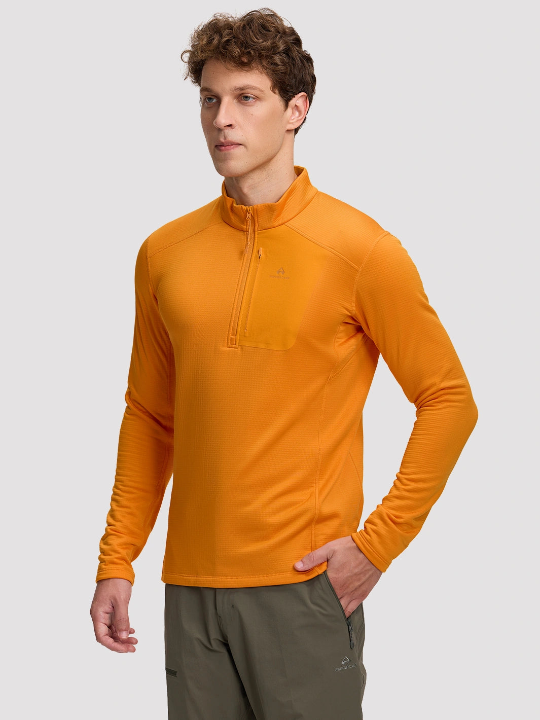 Men's Dynamic Half Zip Grid Fleece Pullover PIONEER CAMP
