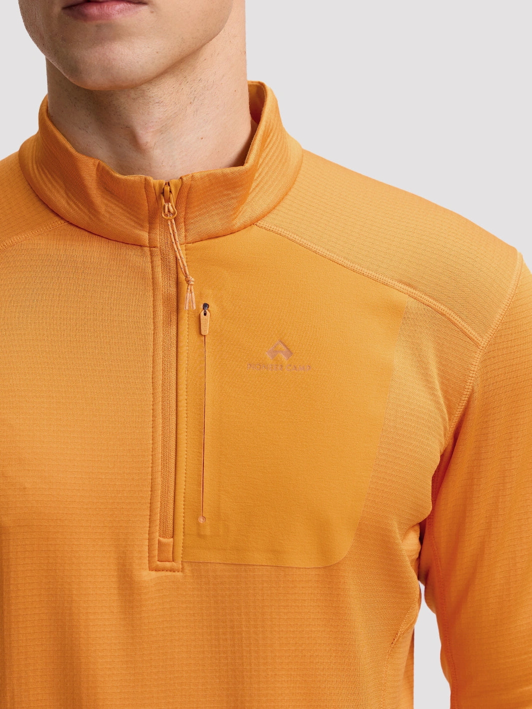 Men's Lightweight 1/4-Zip Grid Fleece Pullover PIONEER CAMP
