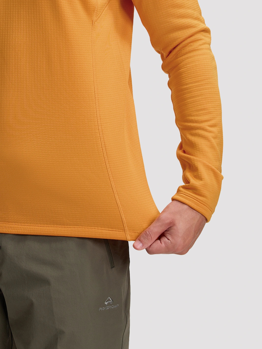 Men's Lightweight 1/4-Zip Grid Fleece Pullover PIONEER CAMP