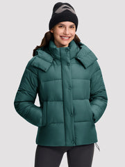 Women's Lightweight Quilted Puffer Jacket with Hood PIONEER CAMP
