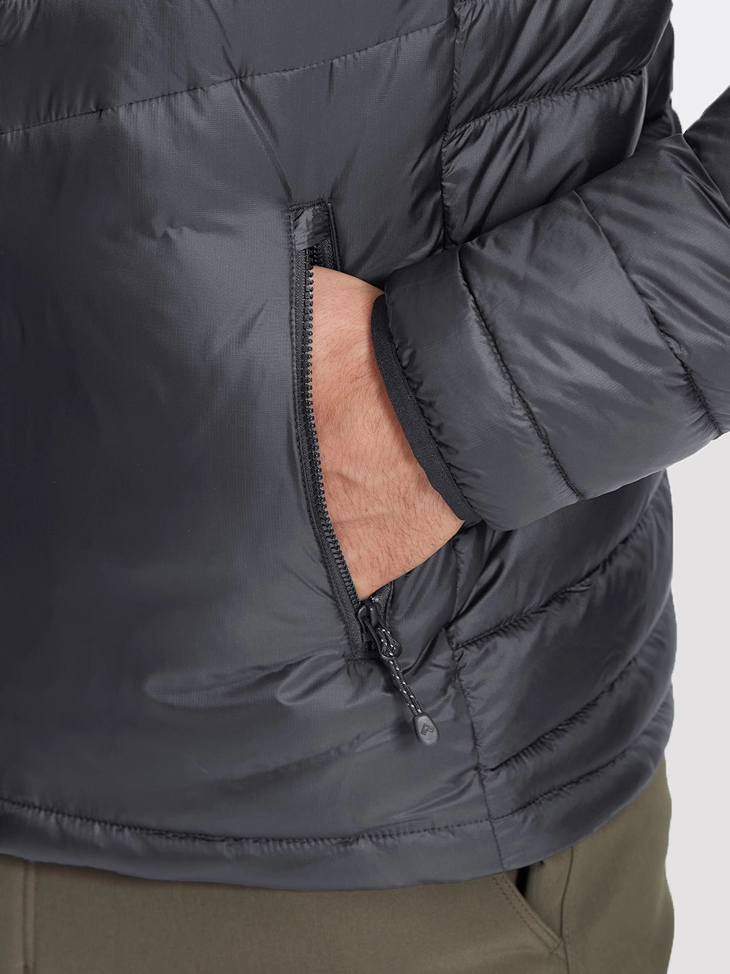 Men's Lightweight Water-Resistant Stand Collar Puffer Jacket