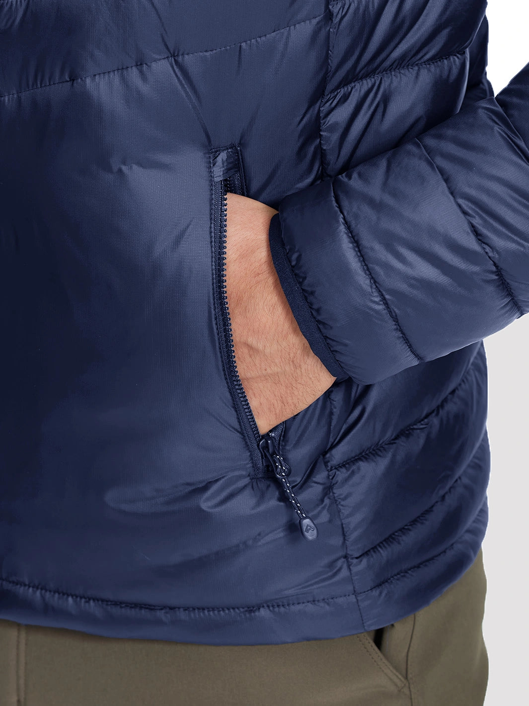 Men's Lightweight Water-Resistant Stand Collar Puffer Jacket