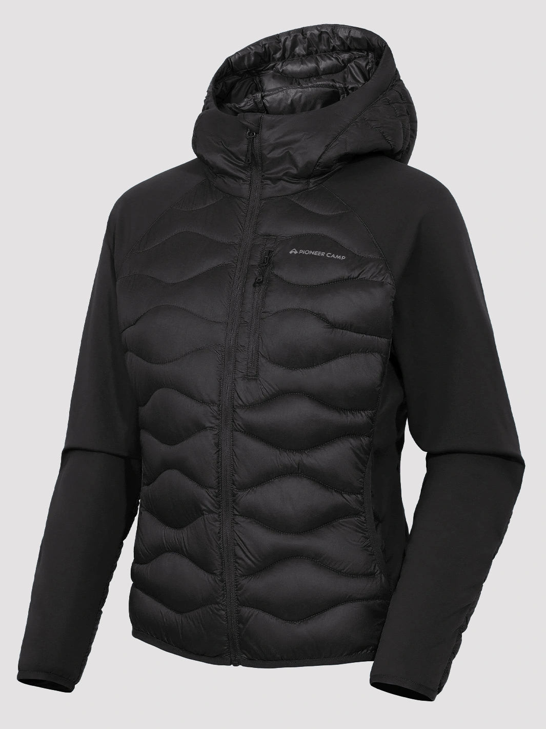 Women's Lightweight Hybrid Running Jacket with Stretch Panels PIONEER CAMP