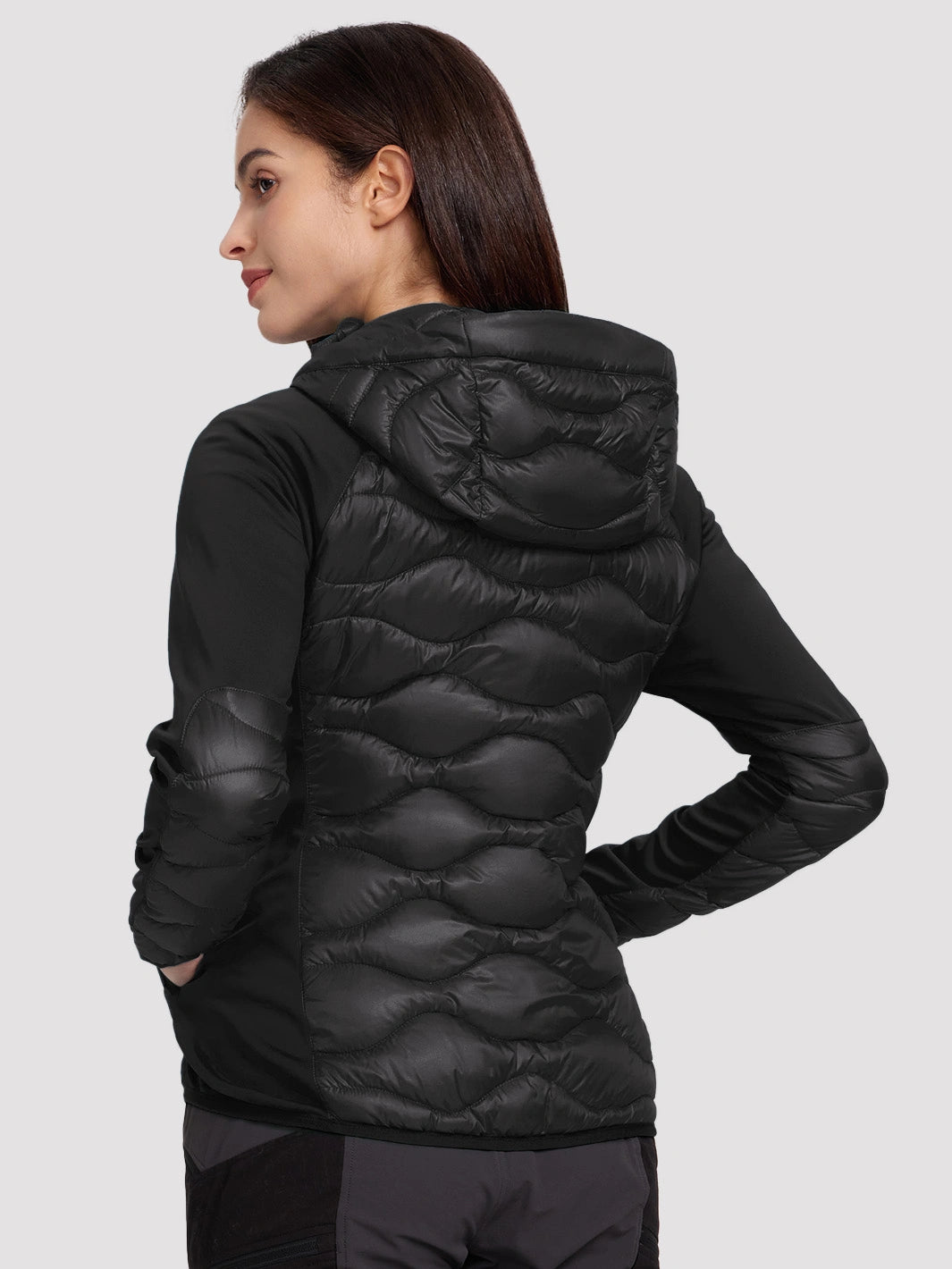 Women's Lightweight Hybrid Running Jacket with Stretch Panels