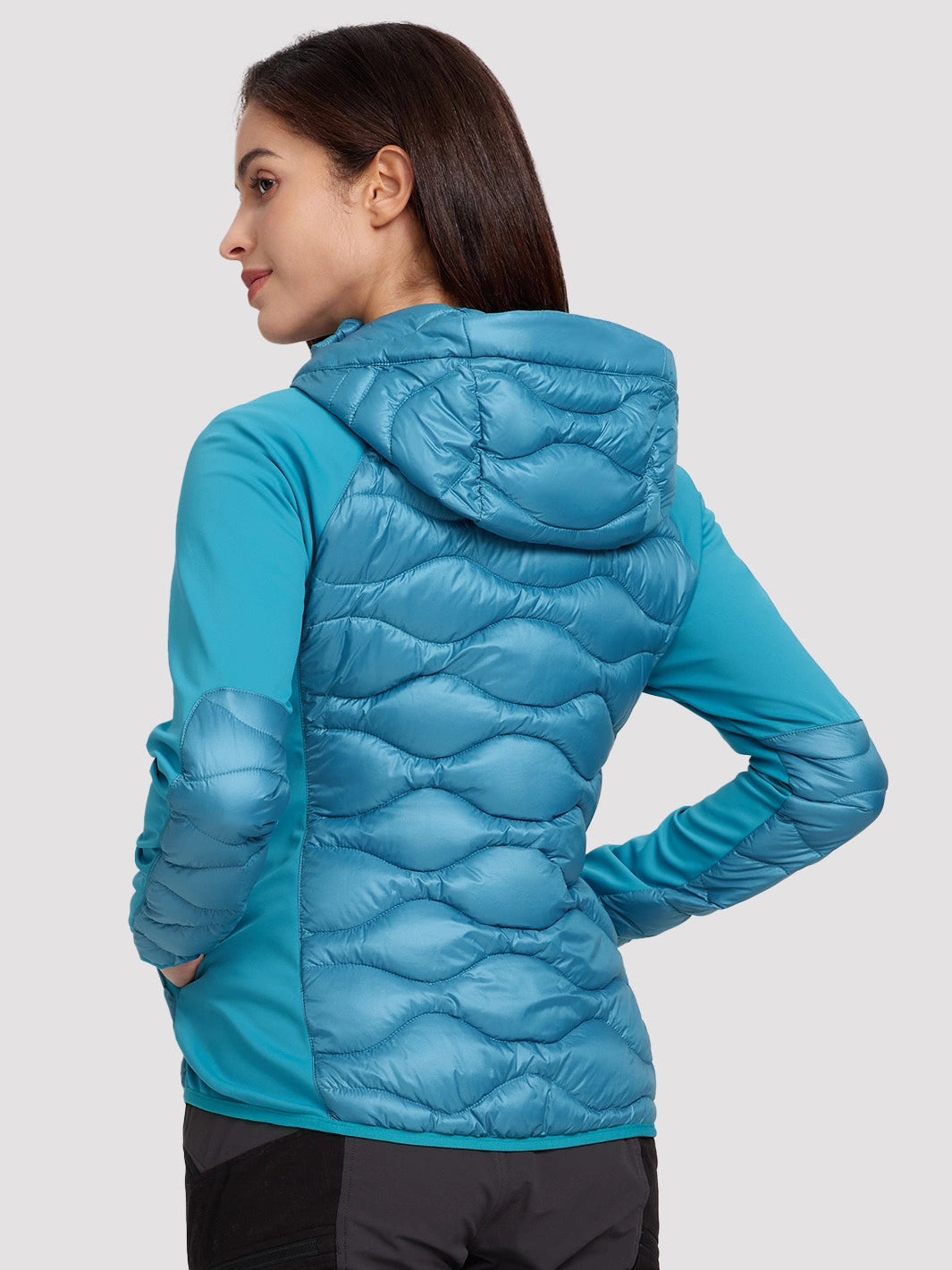 Women's Lightweight Hybrid Running Jacket with Stretch Panels