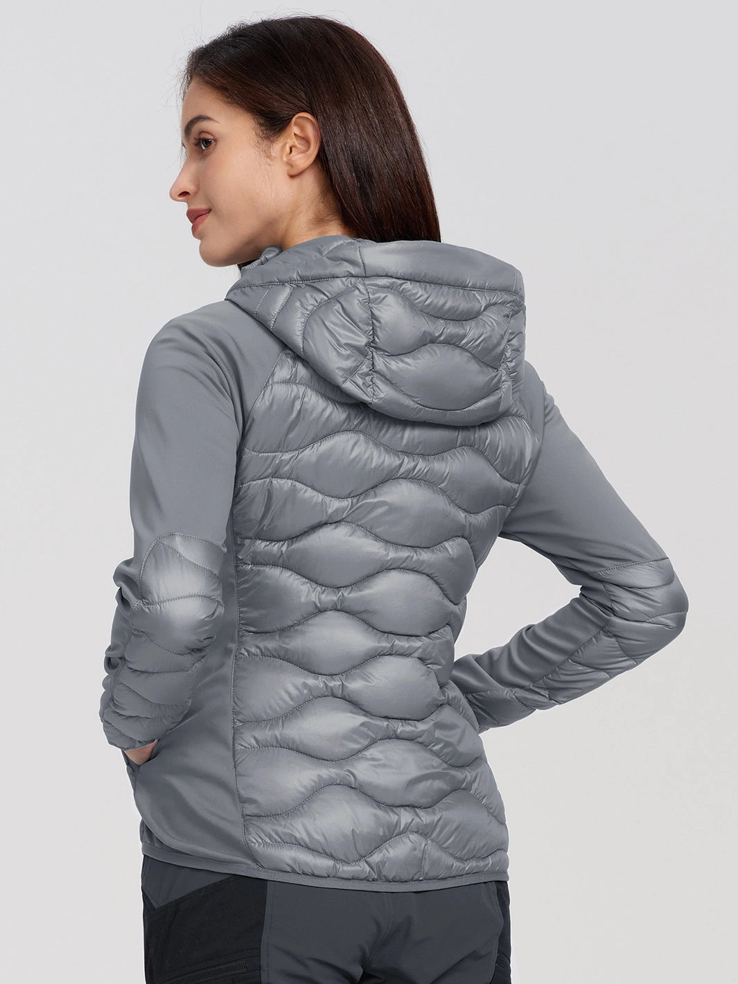 Women's Lightweight Hybrid Running Jacket with Stretch Panels