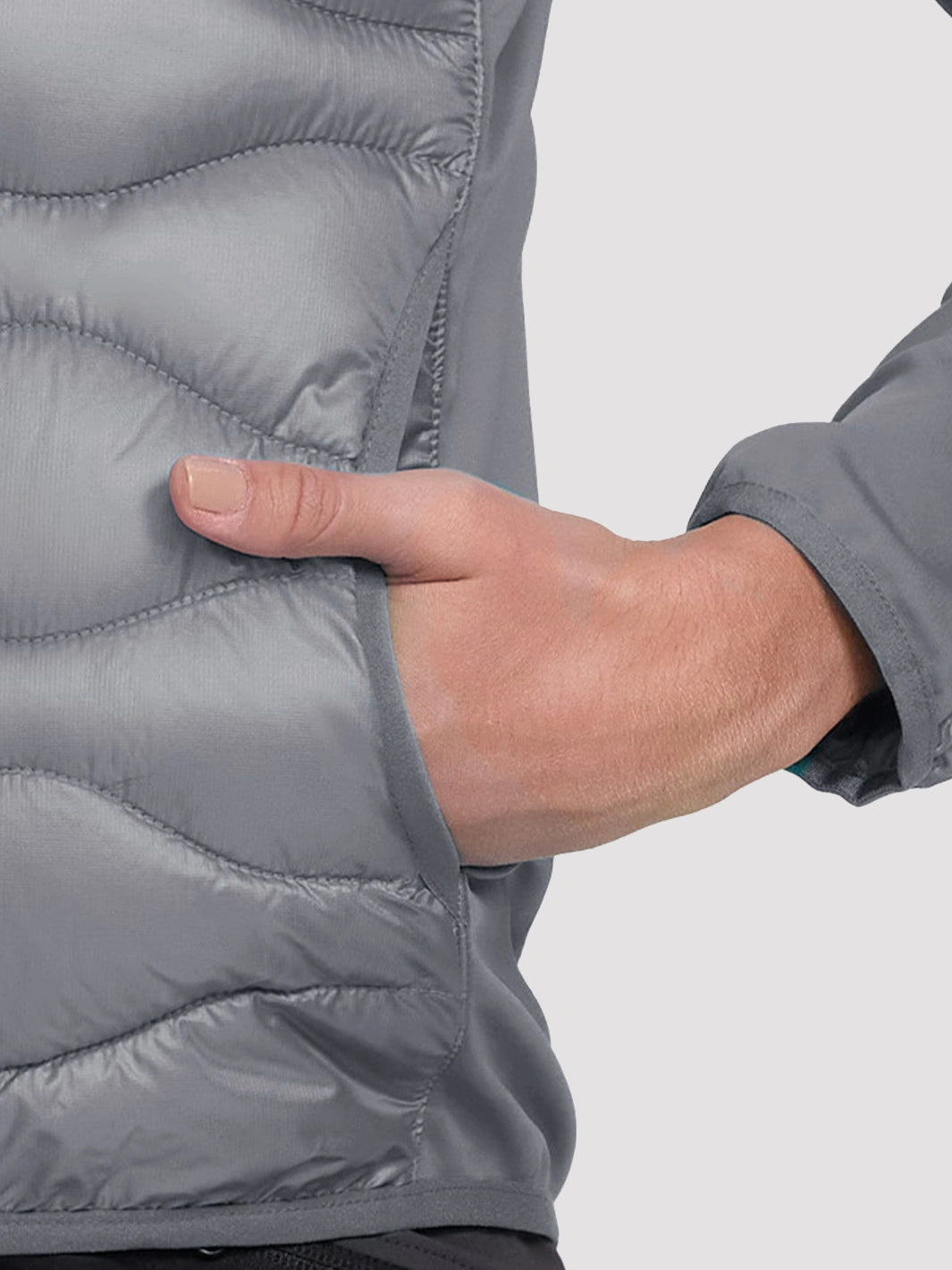 Women's Lightweight Hybrid Running Jacket with Stretch Panels