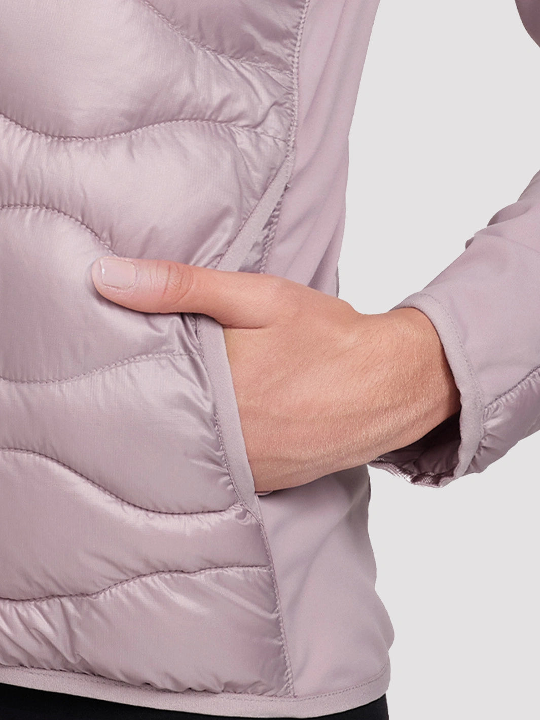 Women's Lightweight Hybrid Running Jacket with Stretch Panels