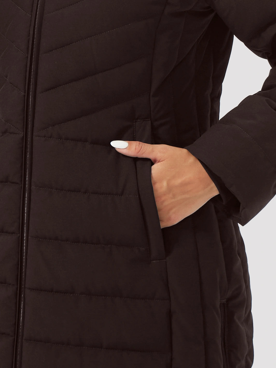Women's Long Waterproof Puffer Parka with Removable Faux Fur Hood PIONEER CAMP