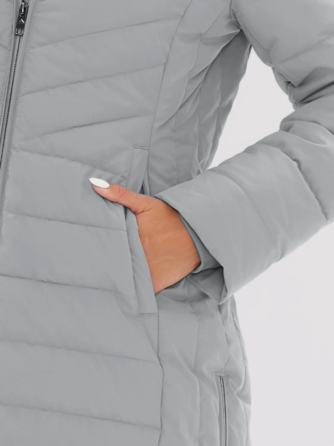 Women's Long Waterproof Puffer Parka with Removable Faux Fur Hood PIONEER CAMP