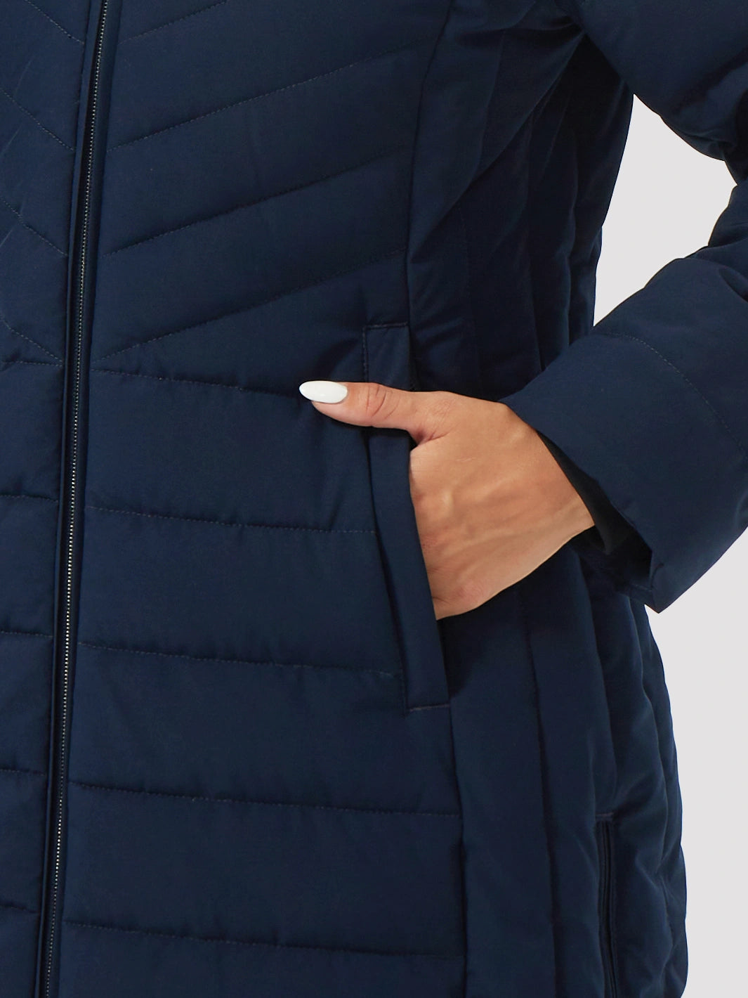 Women's Long Waterproof Puffer Parka with Removable Faux Fur Hood PIONEER CAMP