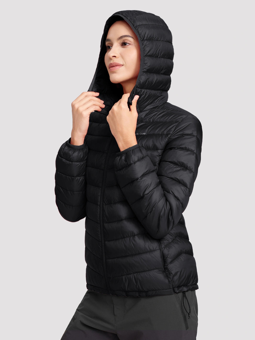 Women's 12oz Lightweight Packable Puffer Jacket with Hood