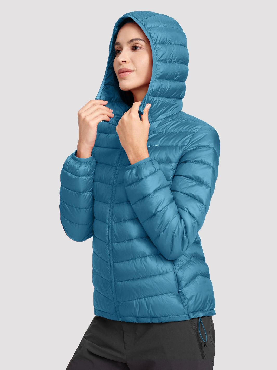 Women's 12oz Lightweight Packable Puffer Jacket with Hood