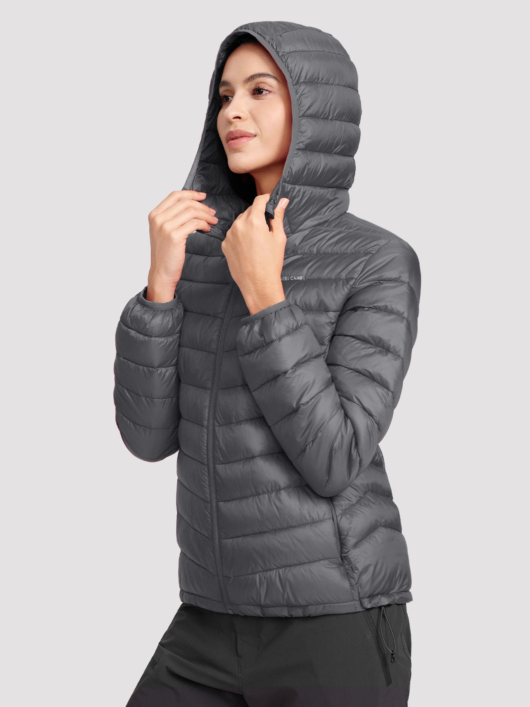 Women's 12oz Lightweight Packable Puffer Jacket with Hood