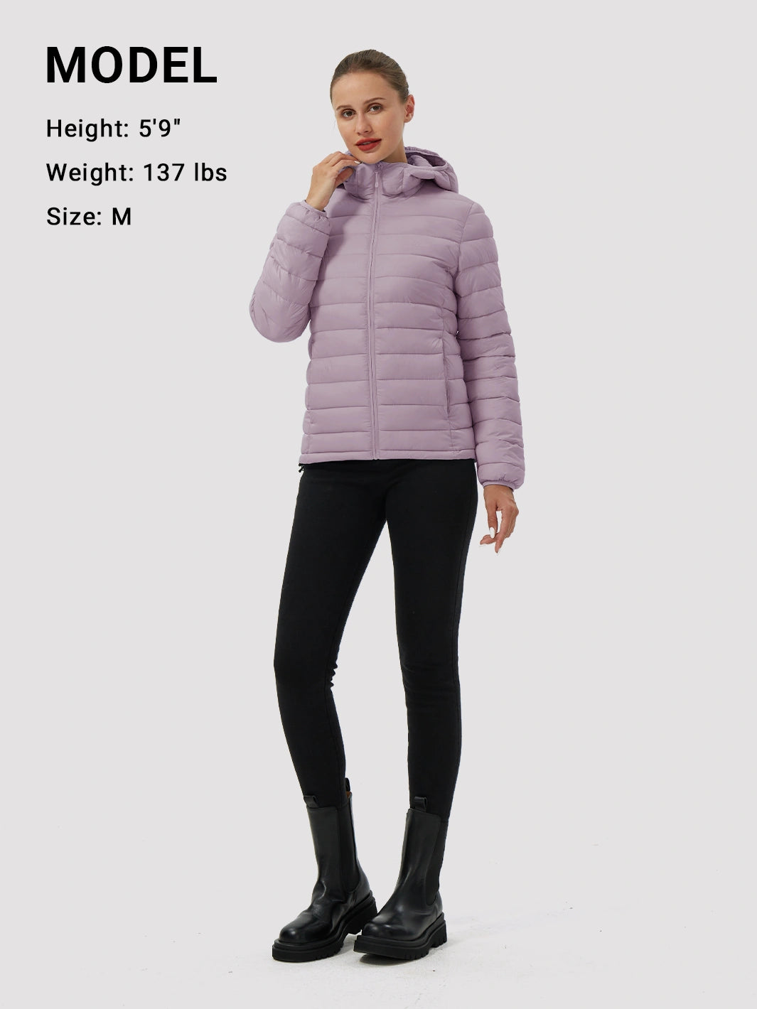 Women's 12oz Lightweight Packable Puffer Jacket with Hood