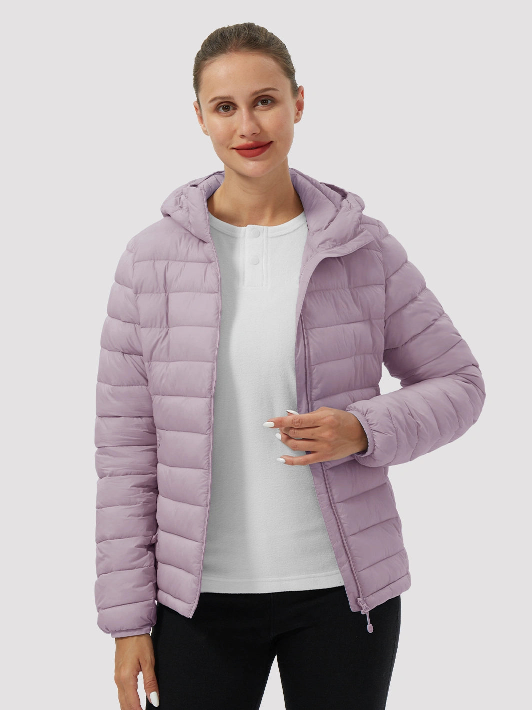 Women's 12oz Lightweight Packable Puffer Jacket with Hood