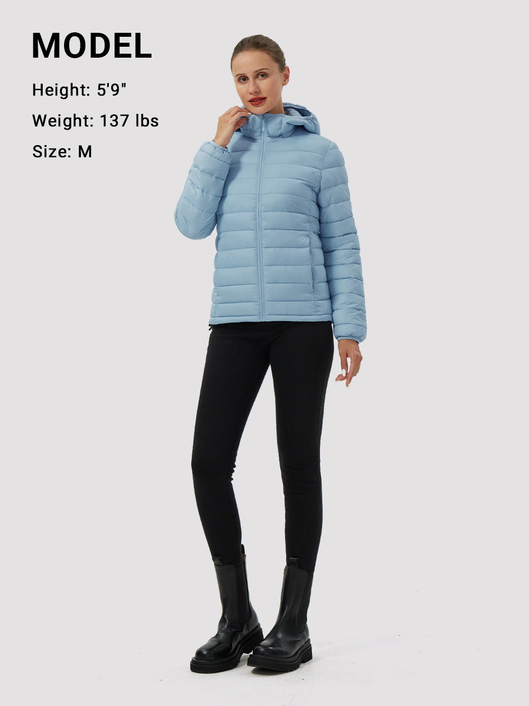 Women's 12oz Lightweight Packable Puffer Jacket with Hood
