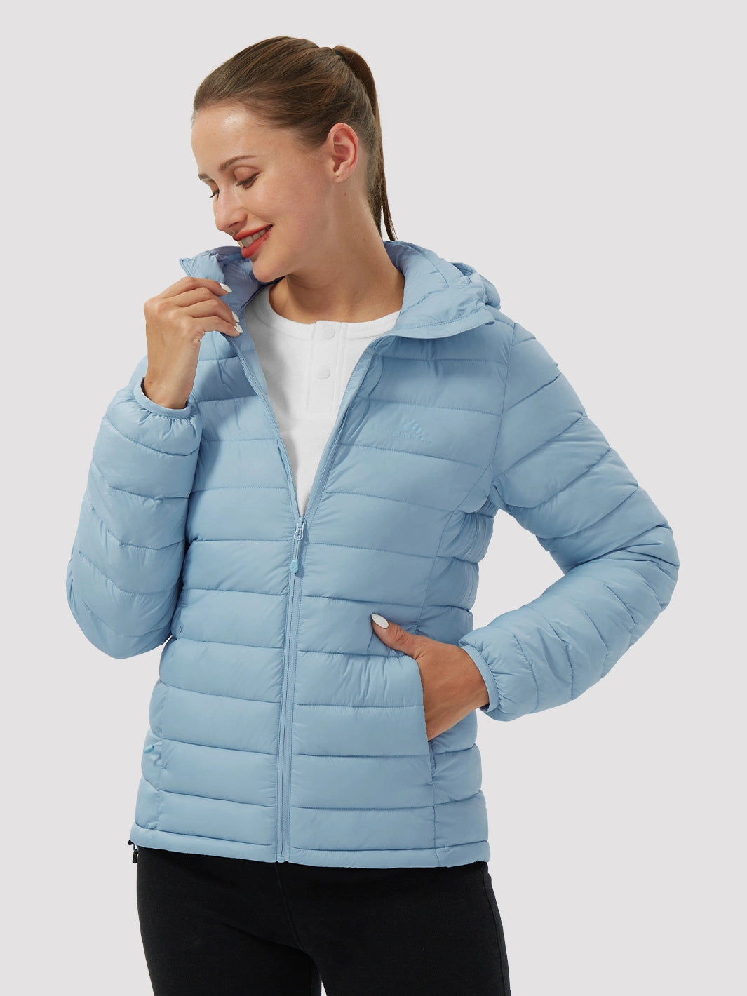 Women's 12oz Lightweight Packable Puffer Jacket with Hood