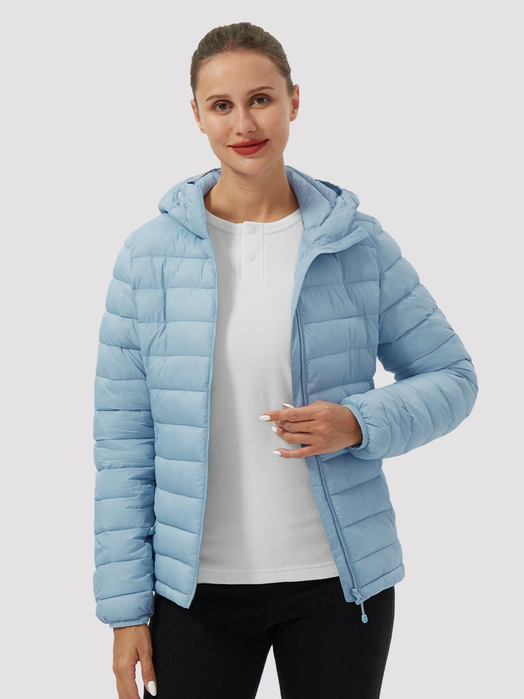Women's 12oz Lightweight Packable Puffer Jacket with Hood