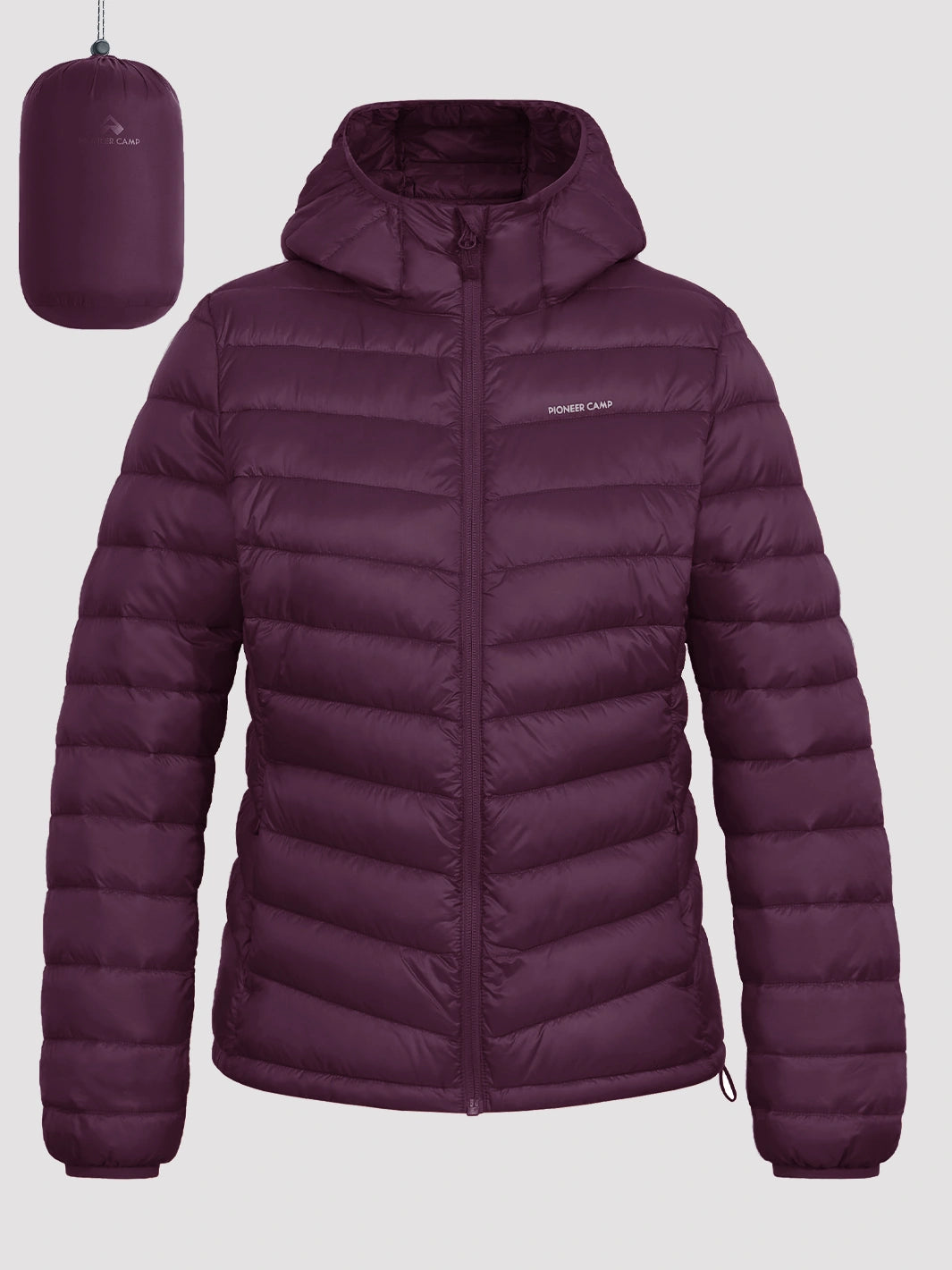 Women's 12oz Lightweight Packable Puffer Jacket with Hood