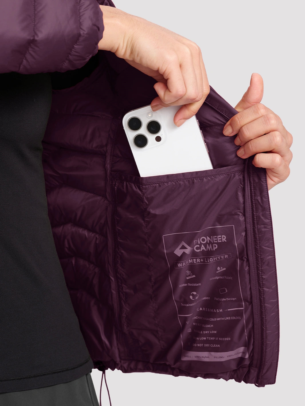 Women's 12oz Lightweight Packable Puffer Jacket with Hood