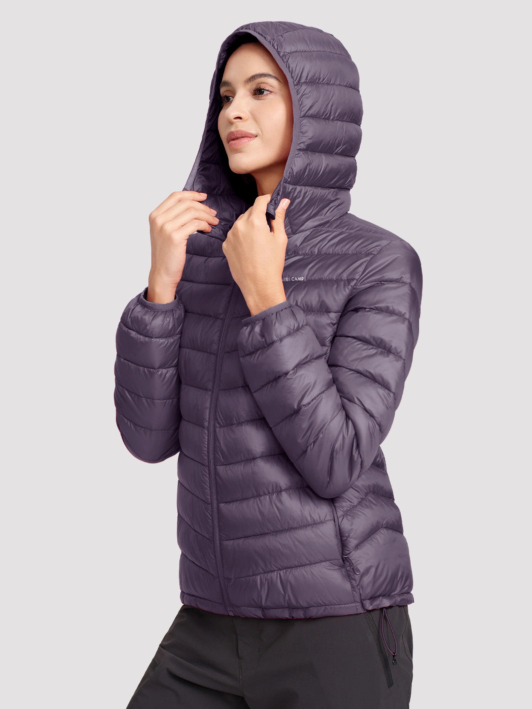 Women's 12oz Lightweight Packable Puffer Jacket with Hood