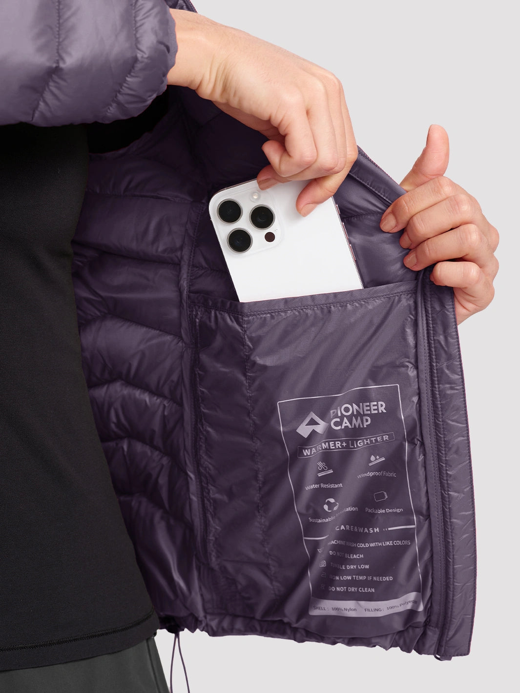Women's 12oz Lightweight Packable Puffer Jacket with Hood