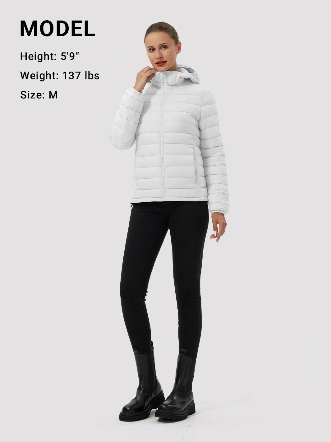 Women's 12oz Lightweight Packable Puffer Jacket with Hood