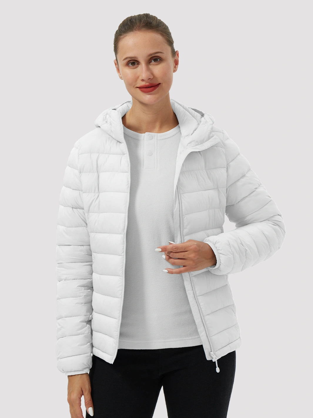 Women's 12oz Lightweight Packable Puffer Jacket with Hood