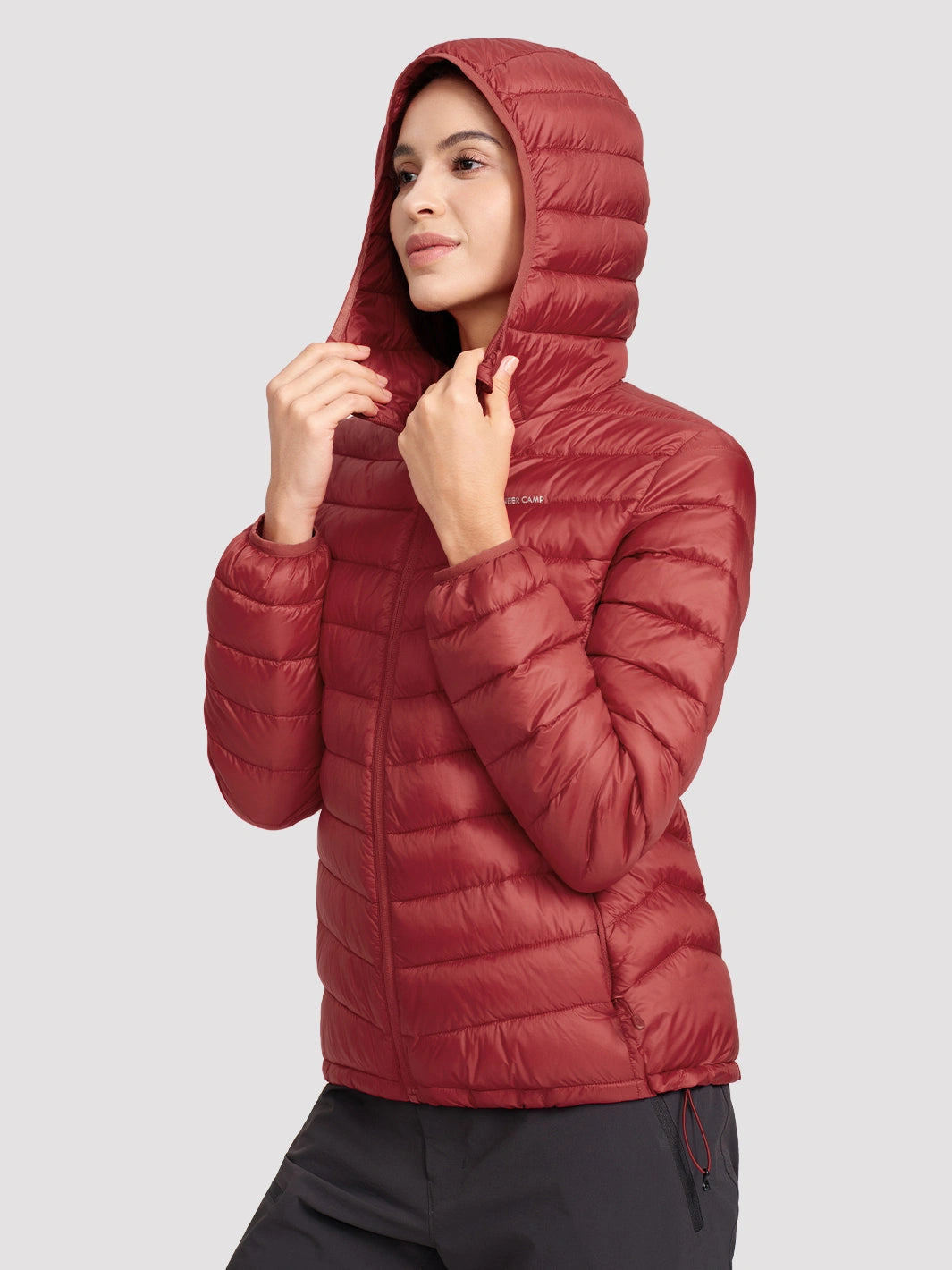 Women's 12oz Lightweight Packable Puffer Jacket with Hood