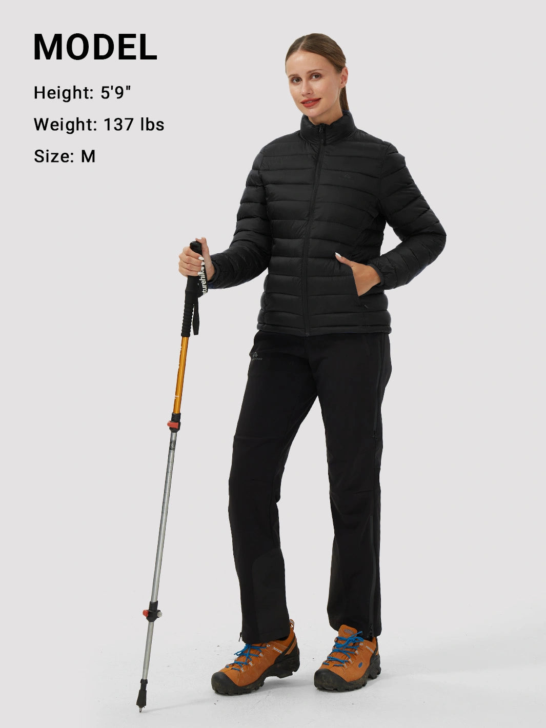 Women's 350g Lightweight Packable Puffer Jacket PIONEER CAMP