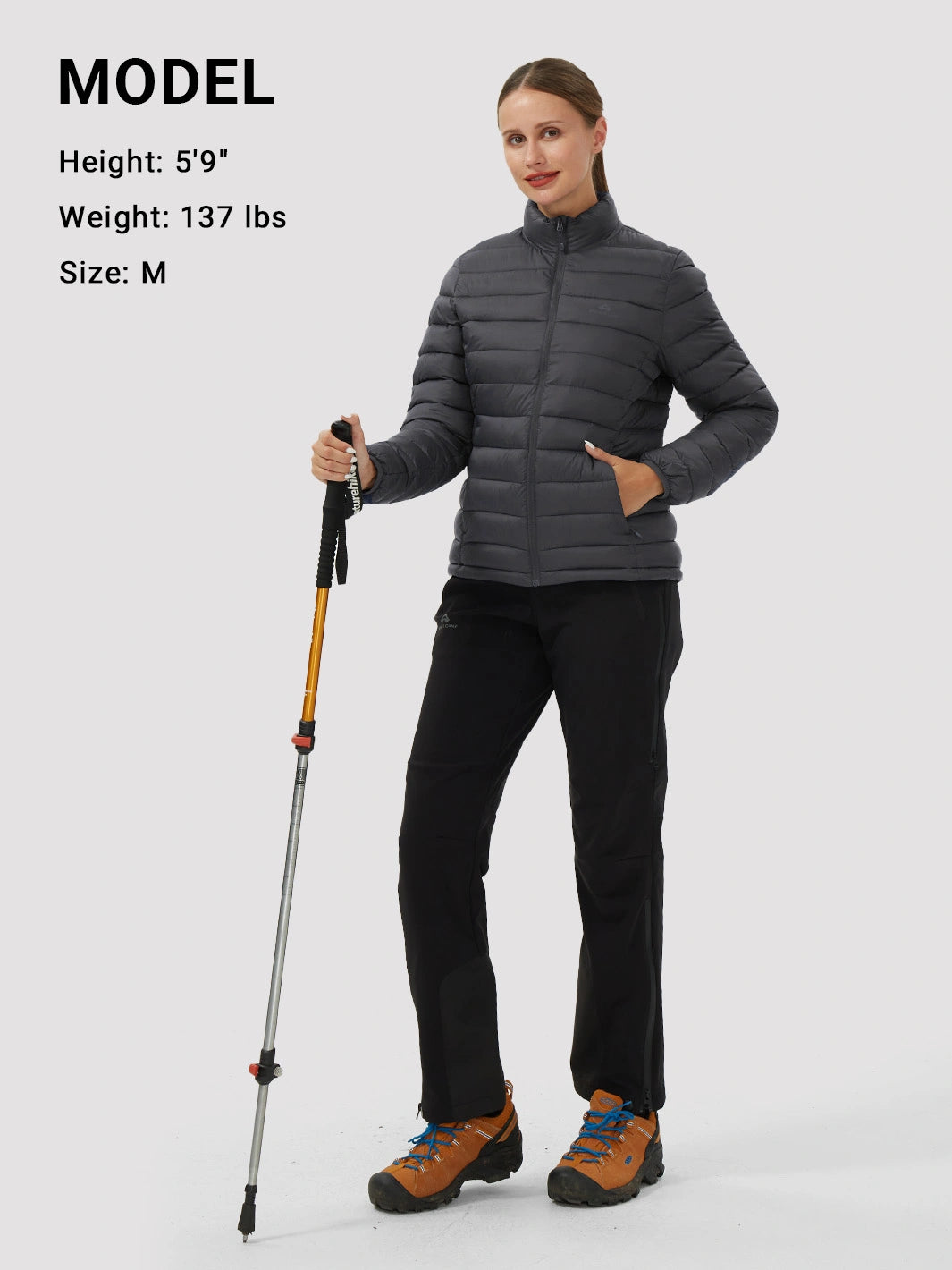 Women's 350g Lightweight Packable Puffer Jacket PIONEER CAMP