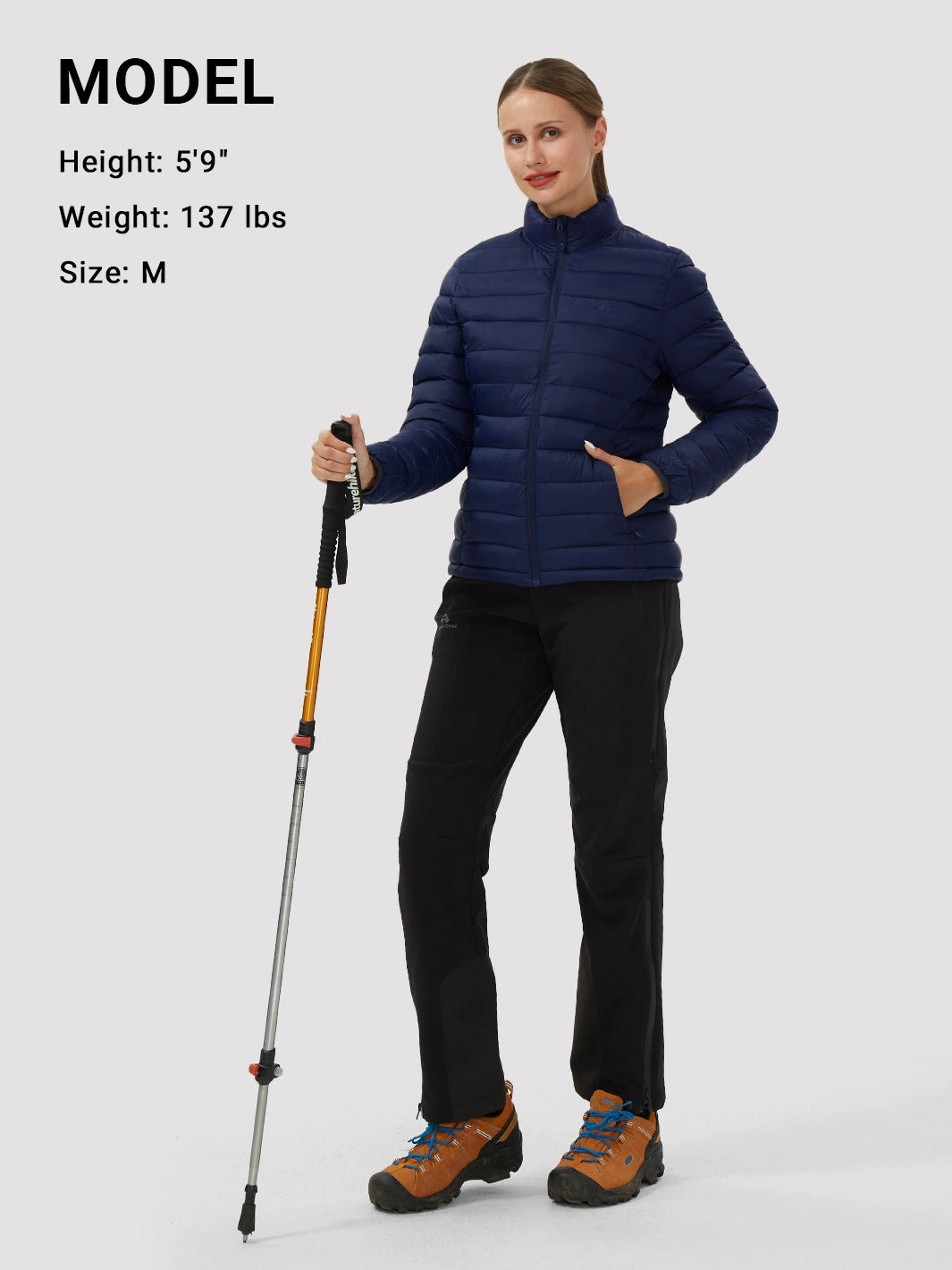 Women's 350g Lightweight Packable Puffer Jacket PIONEER CAMP