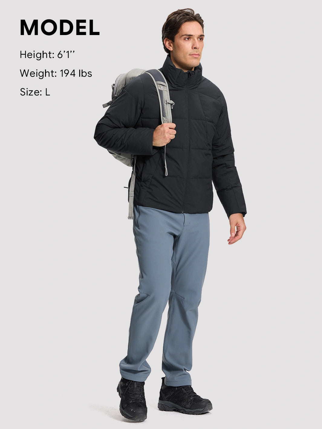 Men's Waterproof Cotton-Filled Stand-Collar Puffer Jacket PIONEER CAMP